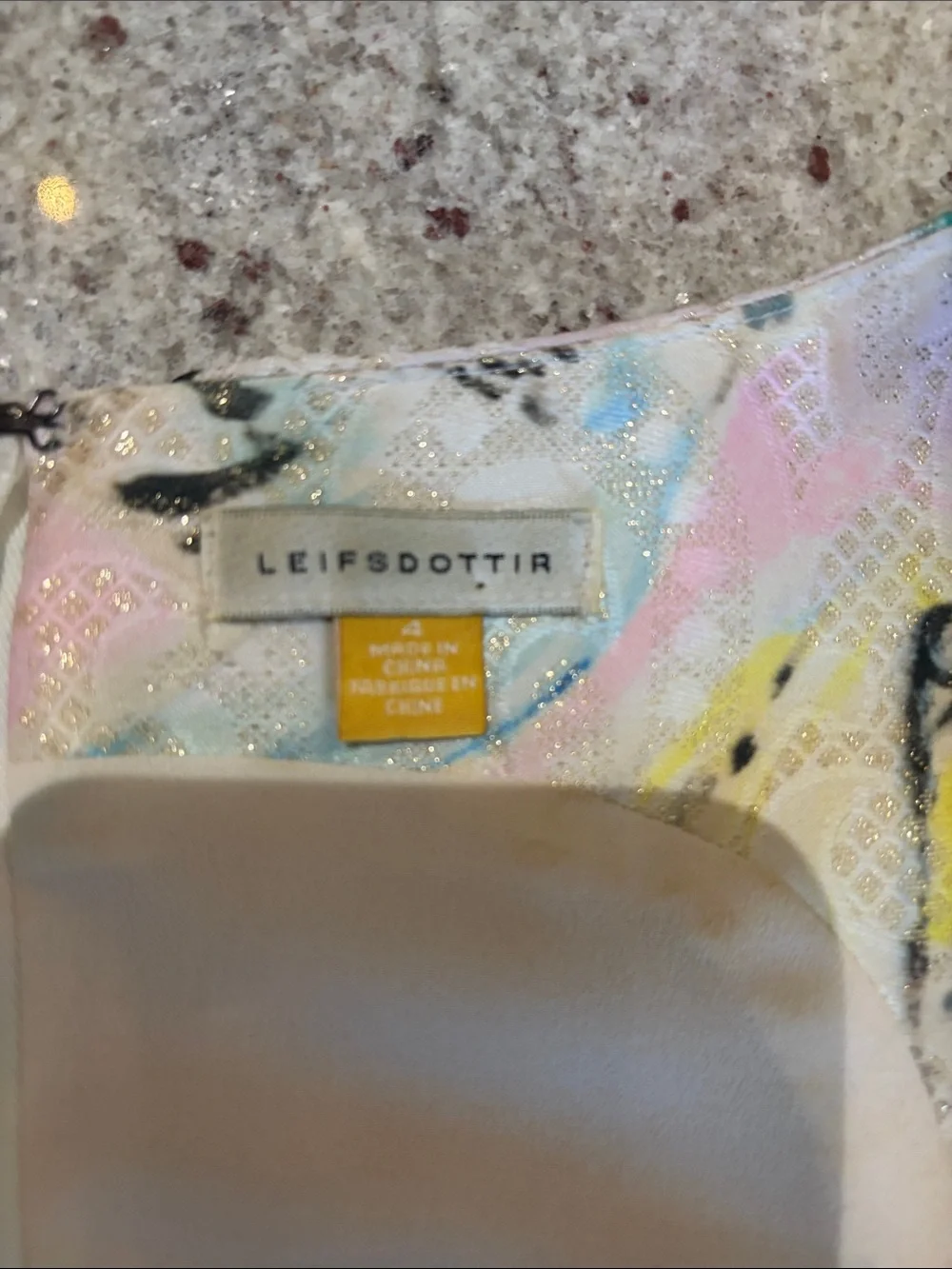 Leifsdottir for Anthropologie Brocade Parakeet Peplum Top - Picture 2 of 3